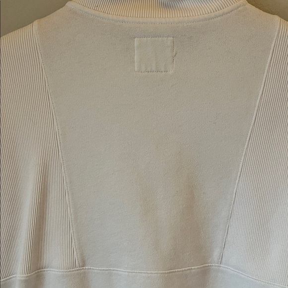 Abercrombie & Fitch White Cropped Quarter-Zip Pullover - Picture 5 of 9